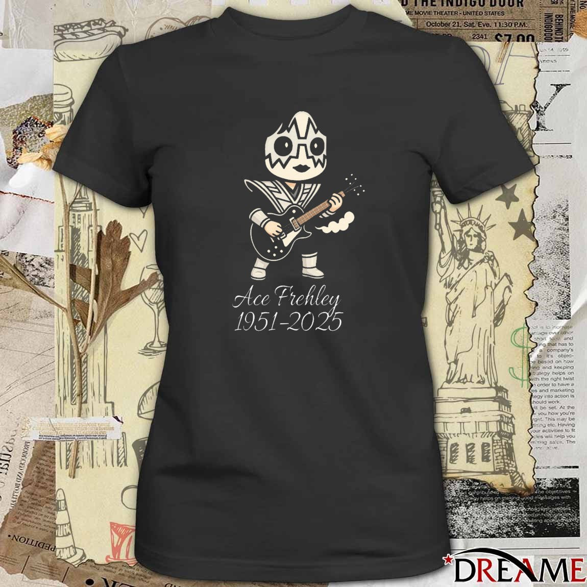 Rest In Peace Ace Frehley 1951-2025 Chibi Fanart t-shirt