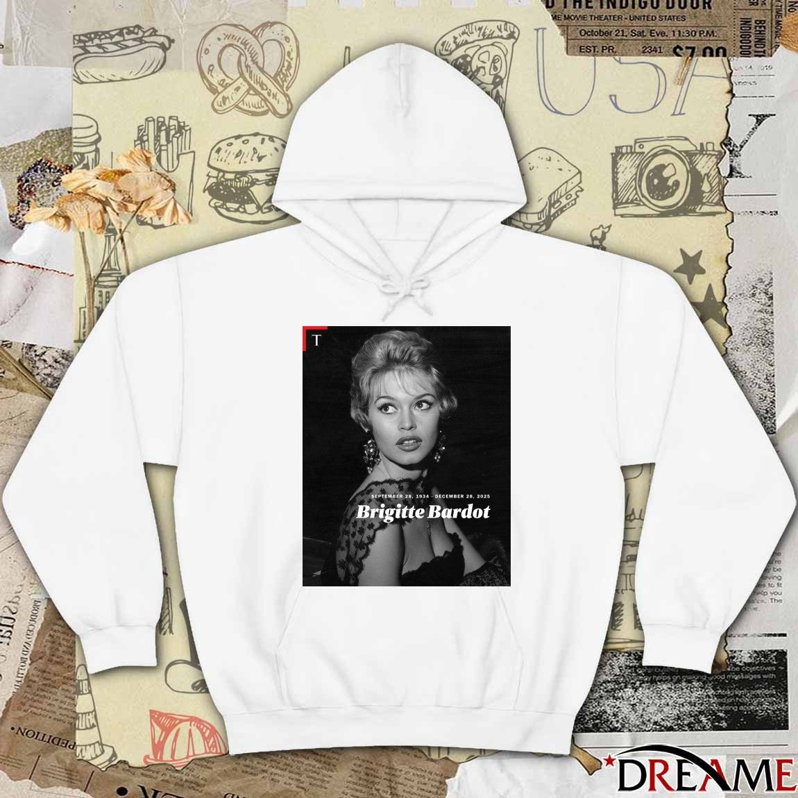 Rest In Peace Actress Brigitte Bardot September 25 1934 – December 28, 2025 Poster t-shirt