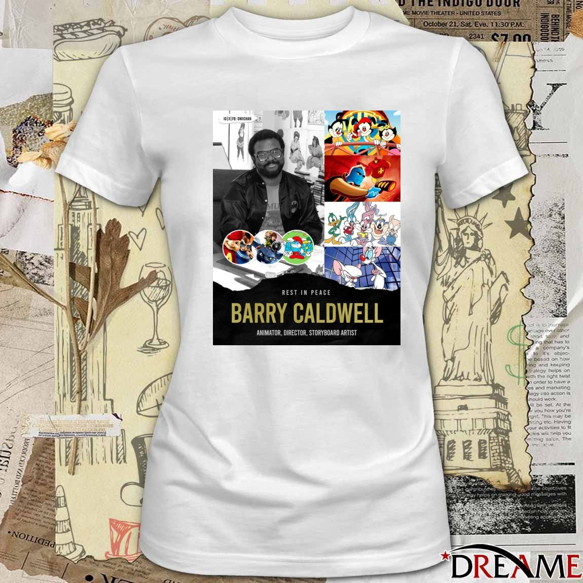 Rest In Peace Barry Caldwell Animator Director Storyboard Artist t-shirt