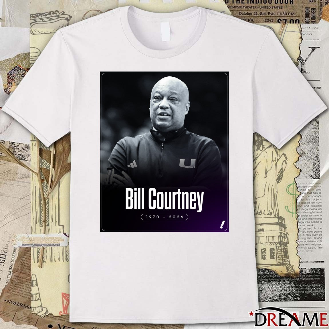Rest In Peace Bill Courtney Has Died At The Age Of 55 1970 – 2026 Poster t-shirt