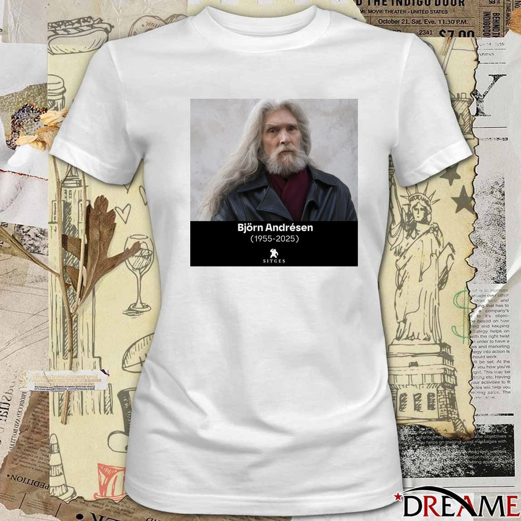 Rest In Peace Björn Andrésen 1955 – 2025 Sitges Film Festival Poster t-shirt