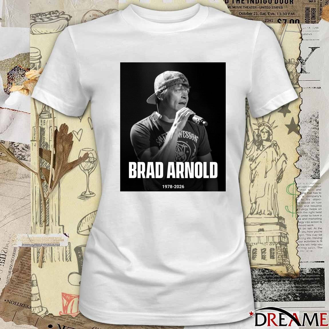 Rest In Peace Brad Arnold Has Passed Away At The Age Of 47 1978-2026 Poster t-shirt