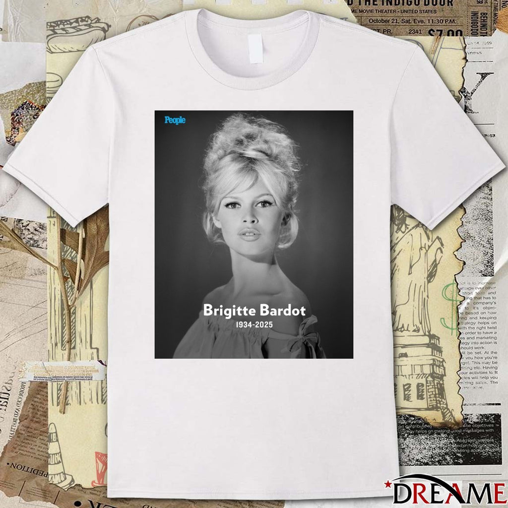 Rest In Peace Brigitte Bardot Has Died At Age 91 1934 – 2025 Poster t-shirt