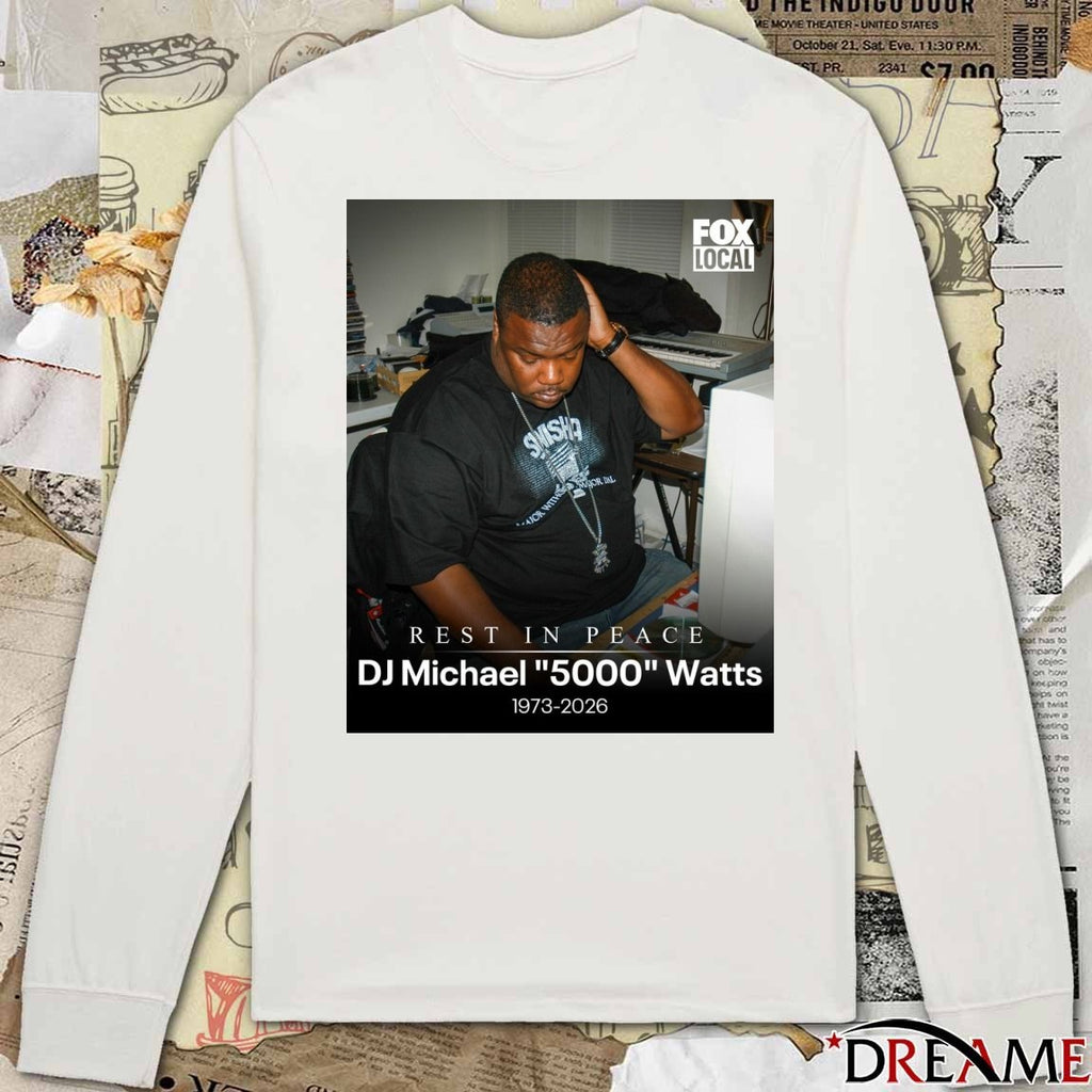 Rest In Peace DJ Michael 5000 Watts 1973-2026 Poster t-shirt