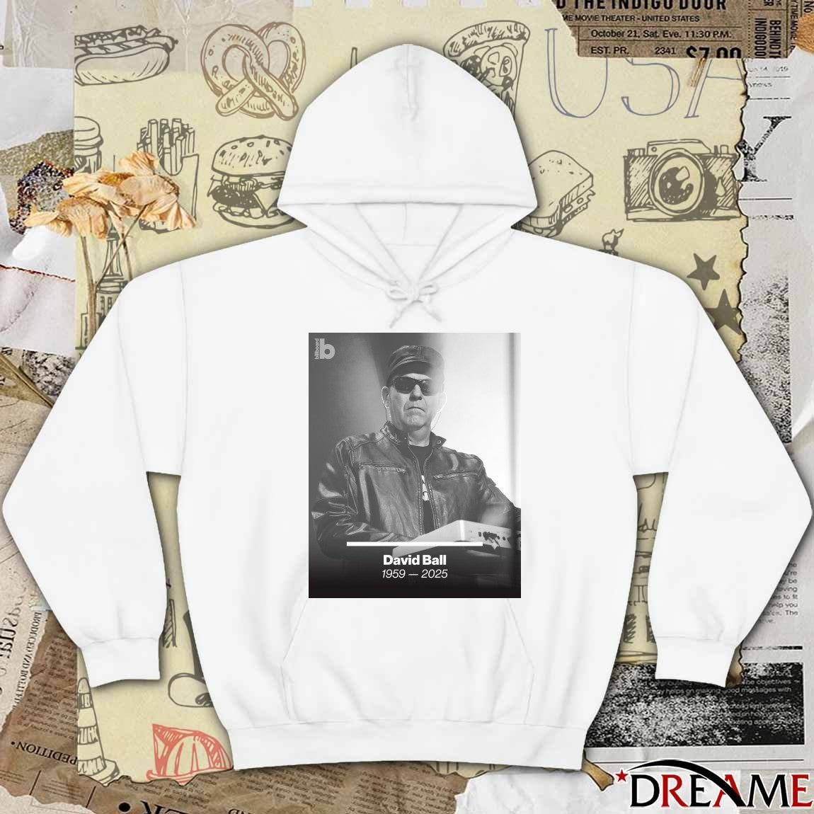 Rest In Peace David Ball 1959-2025 Billboard Poster t-shirt