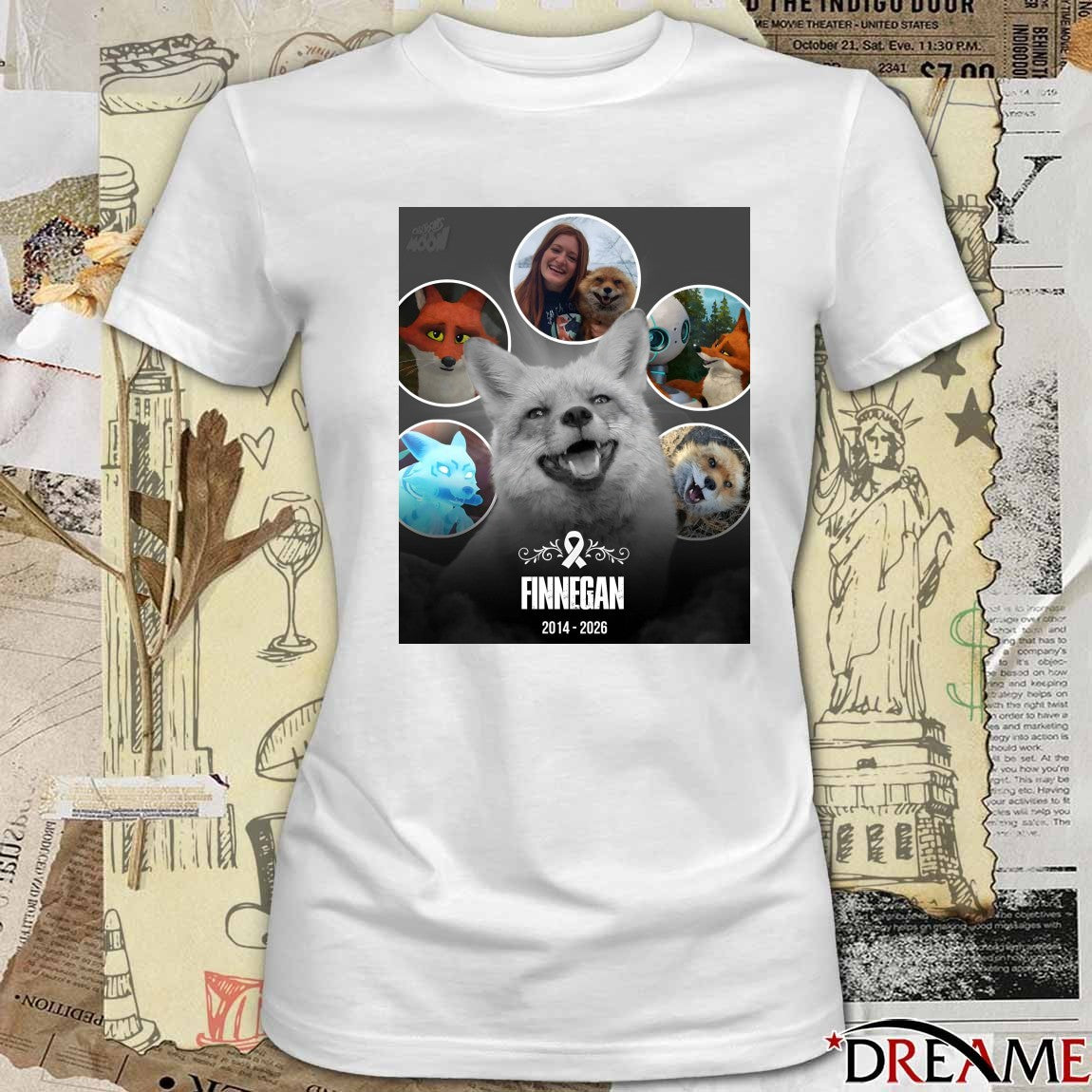 Rest In Peace Finnegan The Internet’s Most Beloved Fox 2014 – 2026 Poster t-shirt