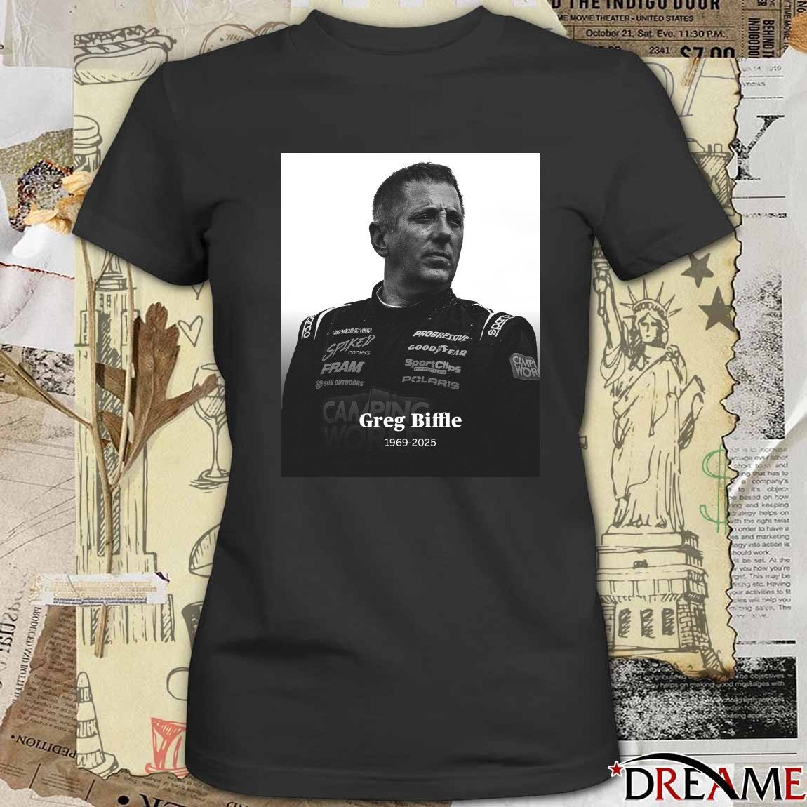 Rest In Peace Former NASCAR Greg Biffle 1969 – 2025 Poster t-shirt