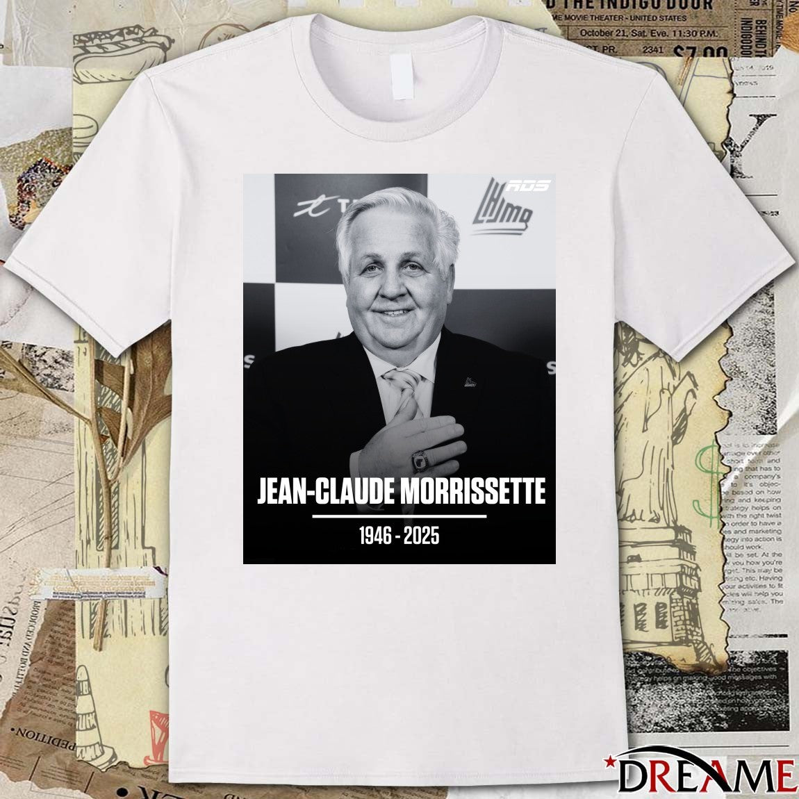 Rest In Peace Jean-Claude Morrissette 1946 – 2025 RDS Poster t-shirt