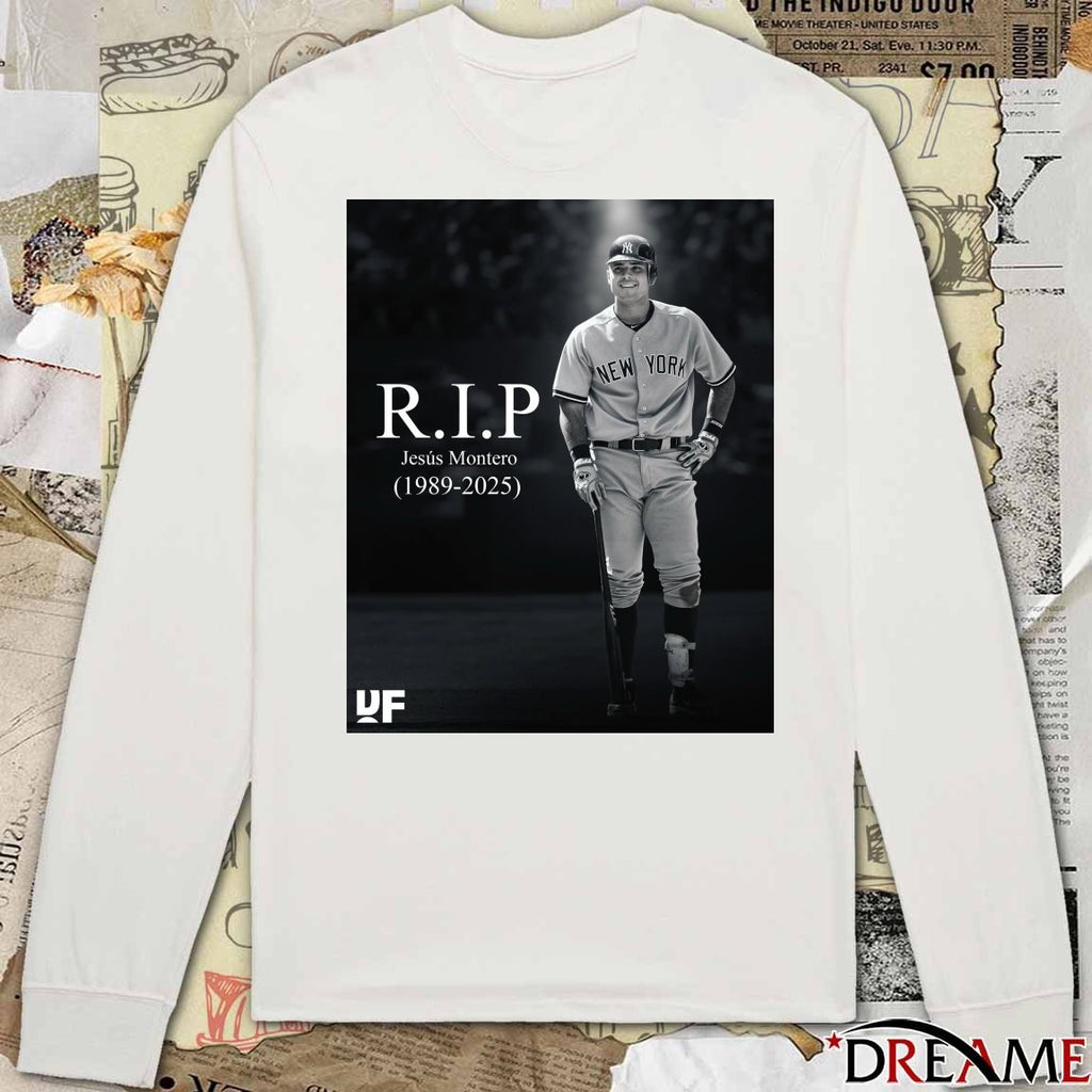 Rest In Peace Jesús Montero 1989 – 2025 Dugout Forever Poster t-shirt