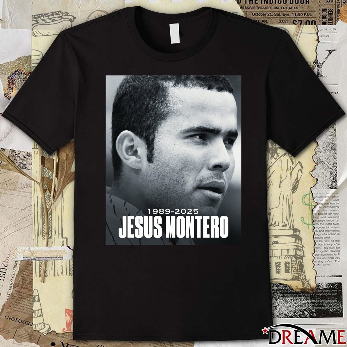 Rest In Peace Jesus Montero 1989 – 2025 The Yankee Report Poster t-shirt