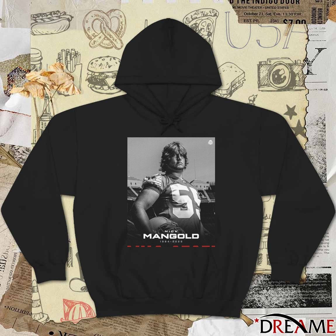 Rest In Peace Nick Mangold 1984 – 2025 Ohio State Football Poster t-shirt