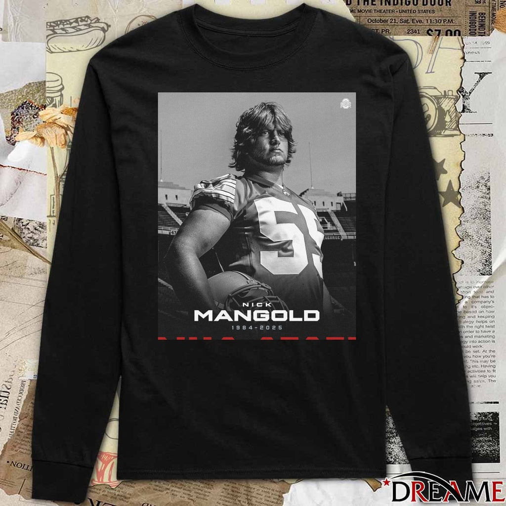 Rest In Peace Nick Mangold 1984 – 2025 Ohio State Football Poster t-shirt