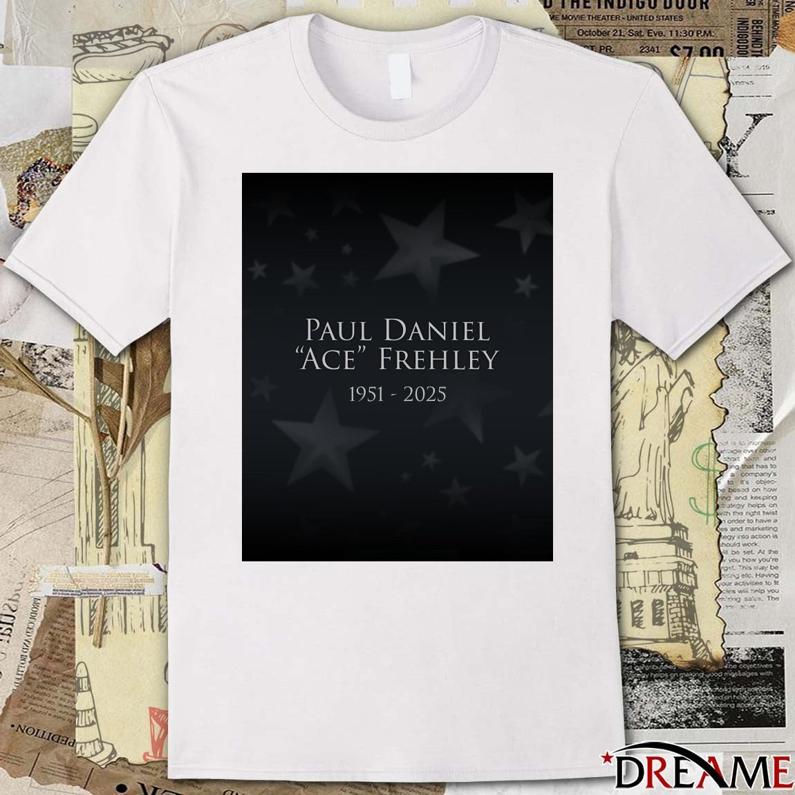Rest In Peace Paul Daniel ACE Frehley 1951 – 2025 The Bradford Exchange Poster t-shirt