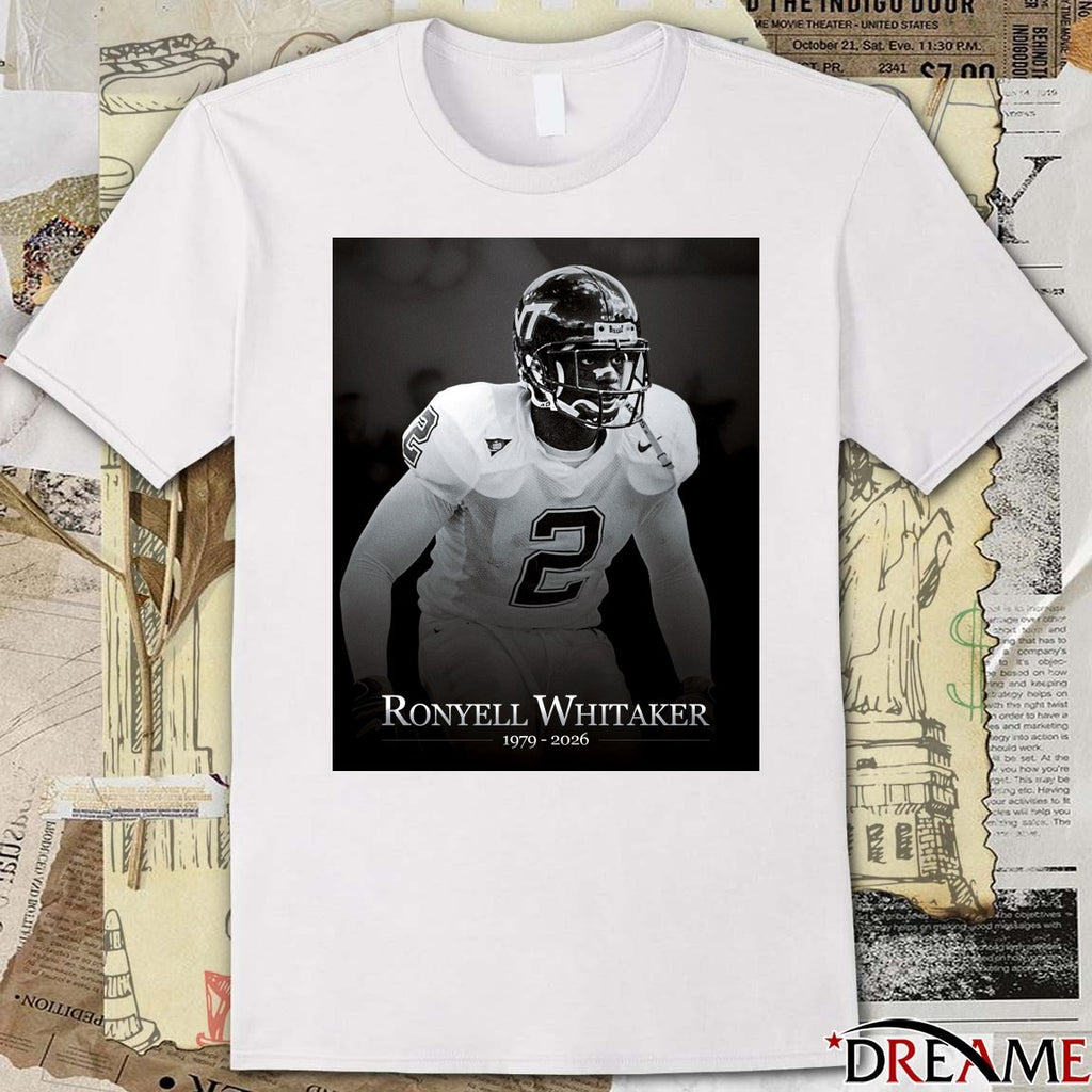 Rest In Peace Ronyell Whitaker 1979 – 2026 Virginia Tech Football Poster t-shirt