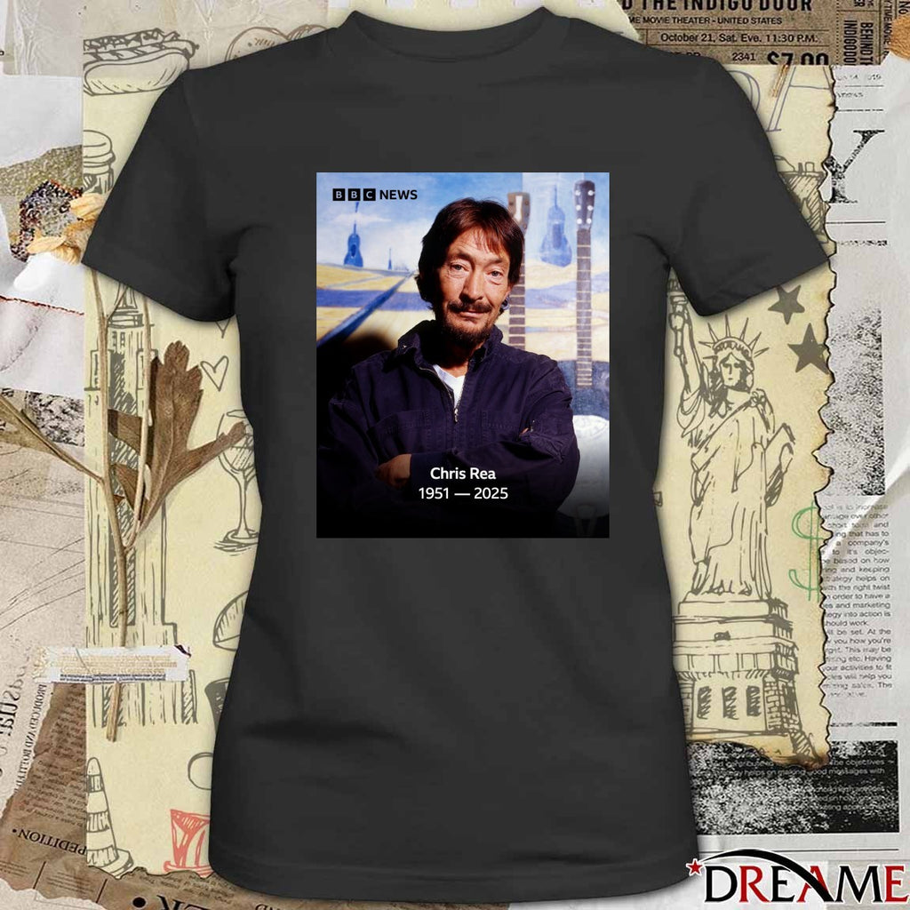 Rest In Peace Singer Chris Rea Has Died Aged 74 1951 – 2025 Poster t-shirt