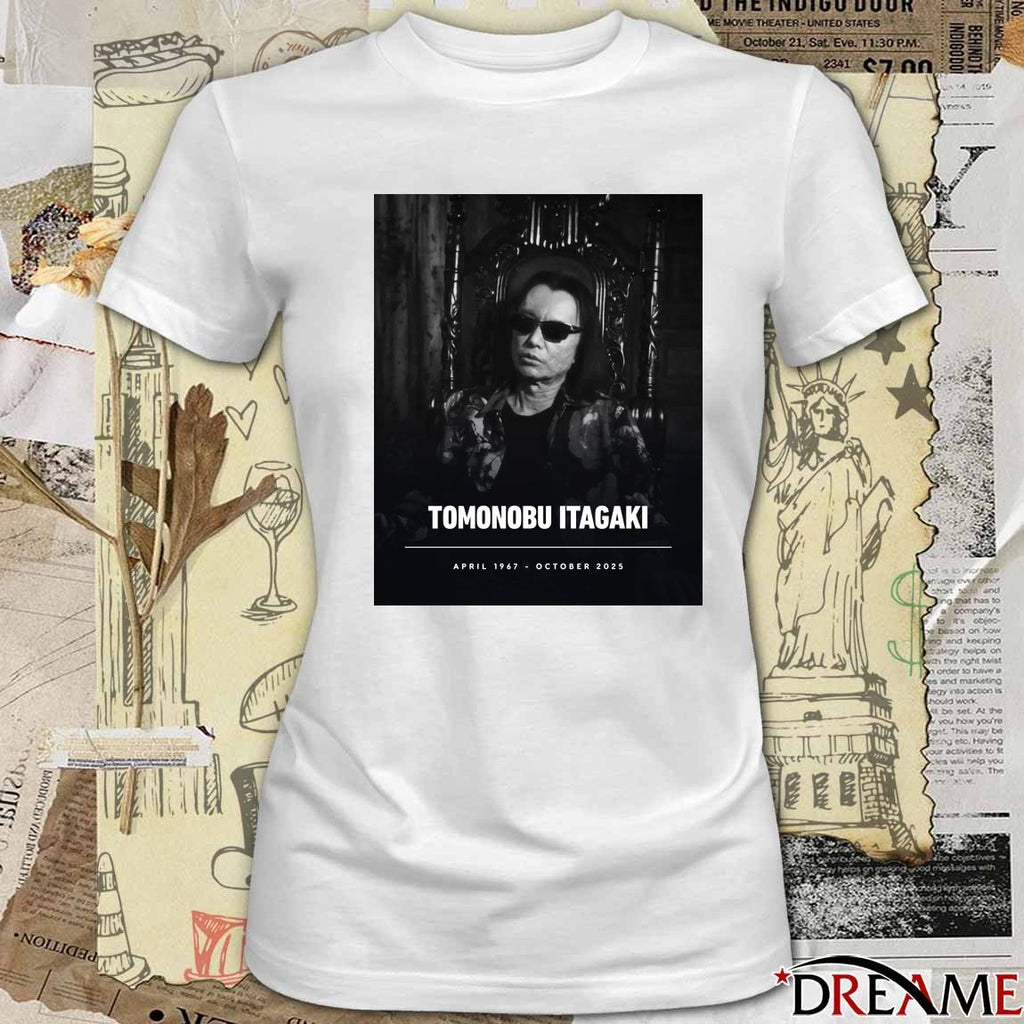 Rest In Peace Tomonobu Itagaki April 1967 – October 2025 Poster t-shirt