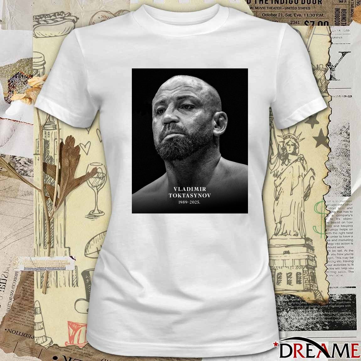 Rest In Peace Vladimir Toktasynov 1989-2025 Glory Kickboxing Poster t-shirt