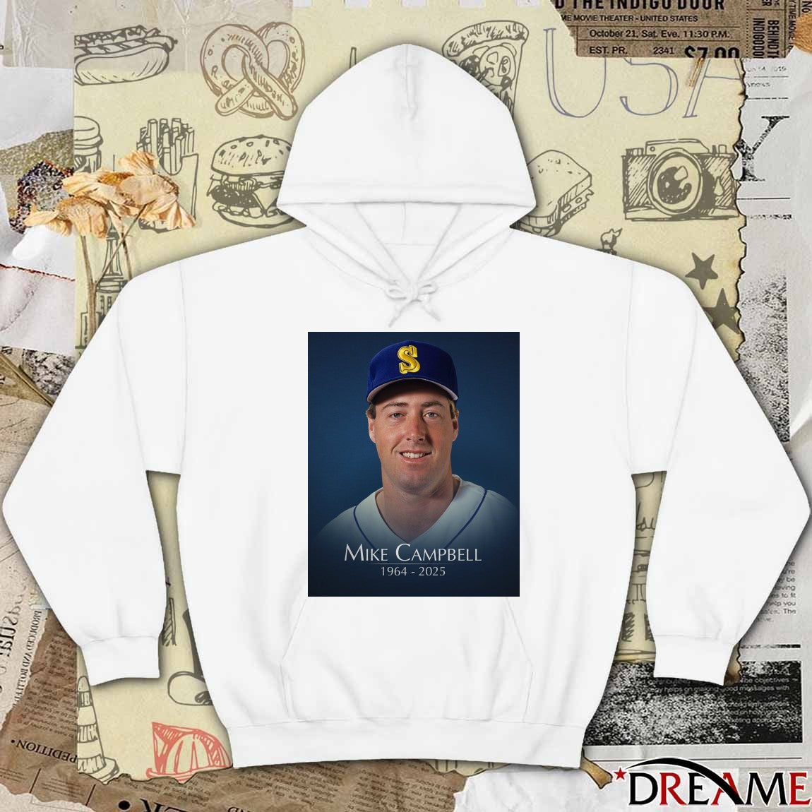 Rest In Peace former Mariners pitcher Mike Campbell 1964 – 2025 Poster t-shirt