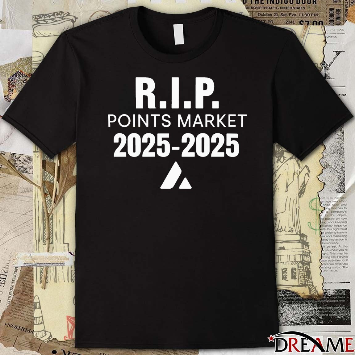 Rest in Peace Points Market 2025 – 2025 logo t-shirt