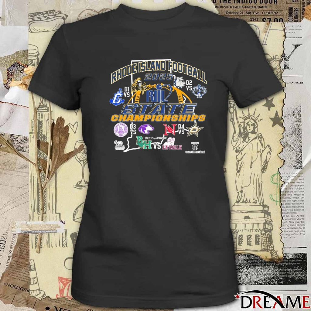 Rhode Island Interscholastic League RIIL Football State Championships 2026 t-shirt