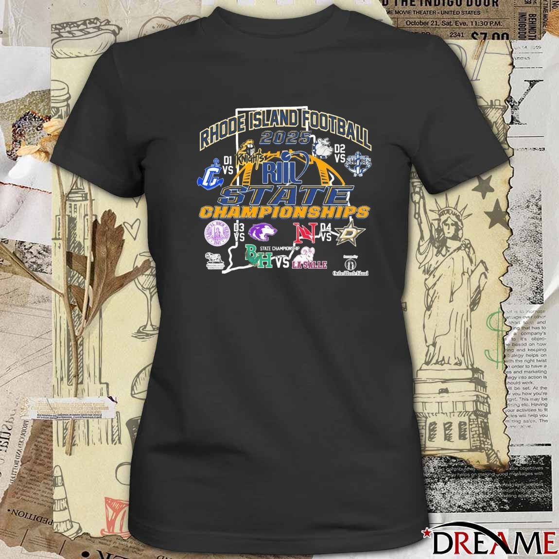 Rhode Island Interscholastic League RIIL Football State Championships 2026 t-shirt