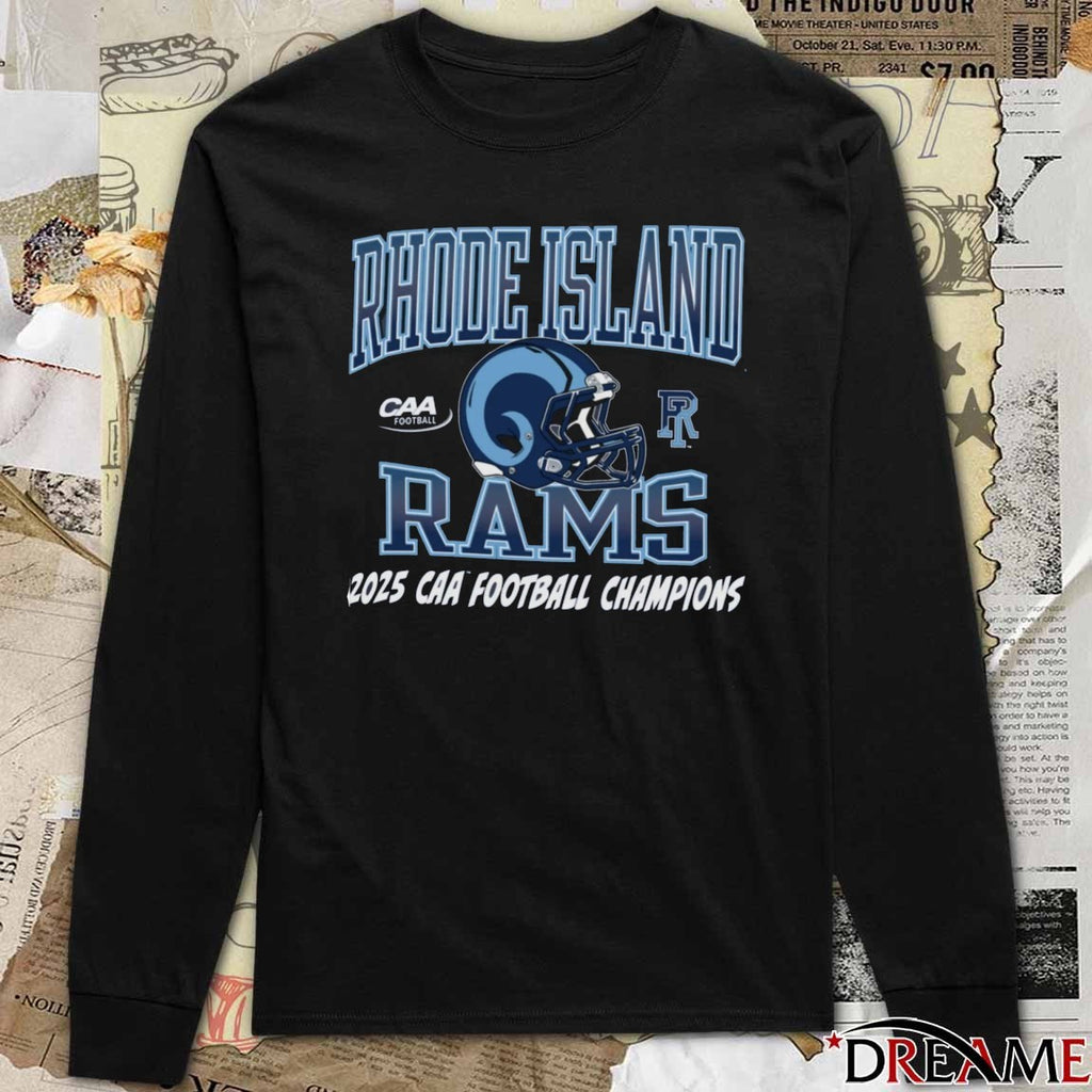 Rhode Island Rams Coastal Athletic 2025 CAA Football Champion t-shirt