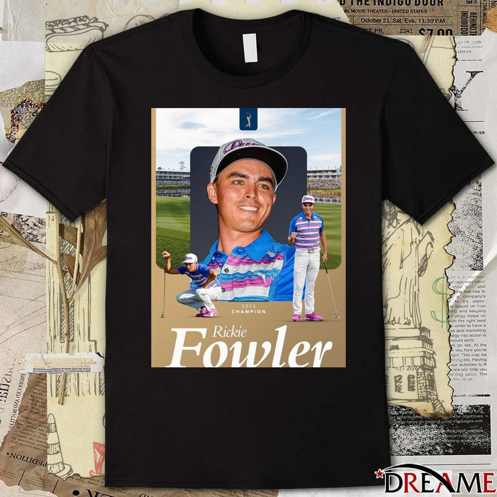 Rickie Fowler 2015 Champion In The Players History Poster t-shirt