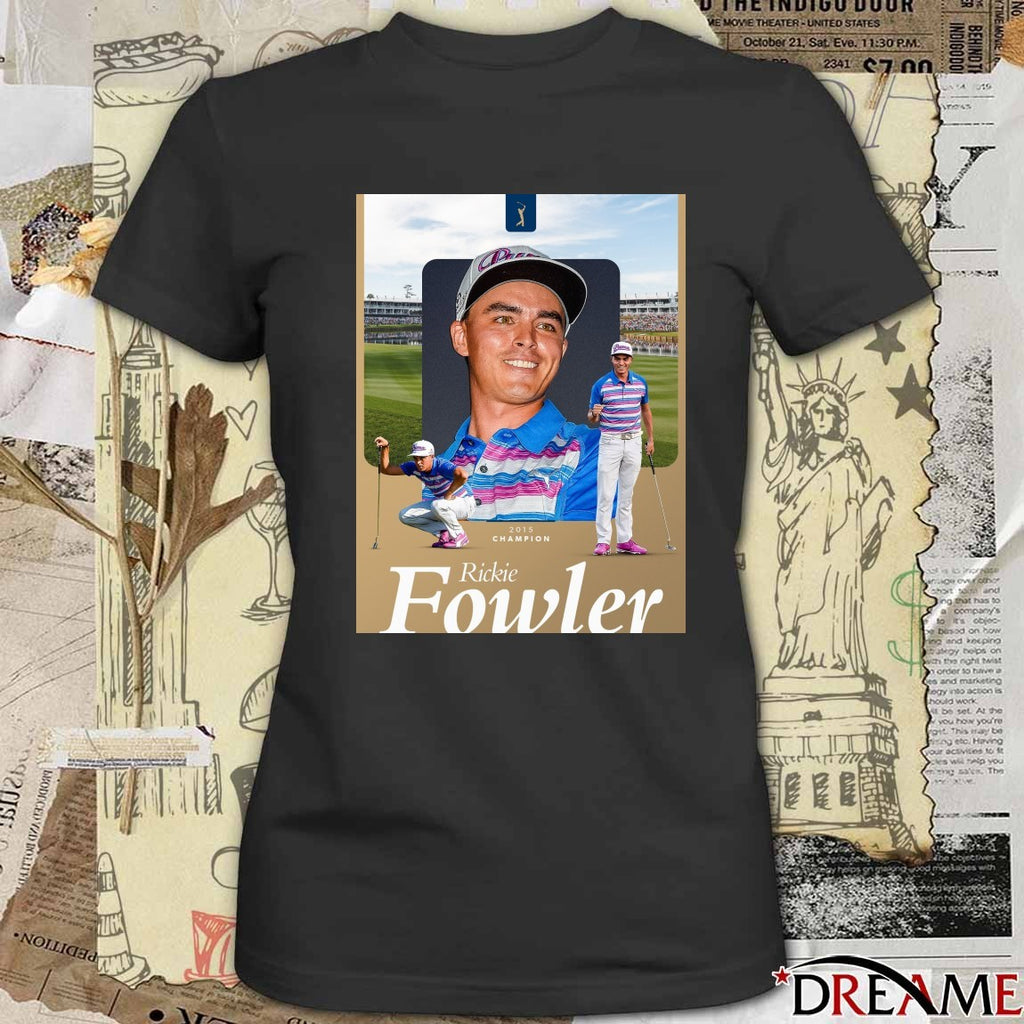 Rickie Fowler 2015 Champion In The Players History Poster t-shirt