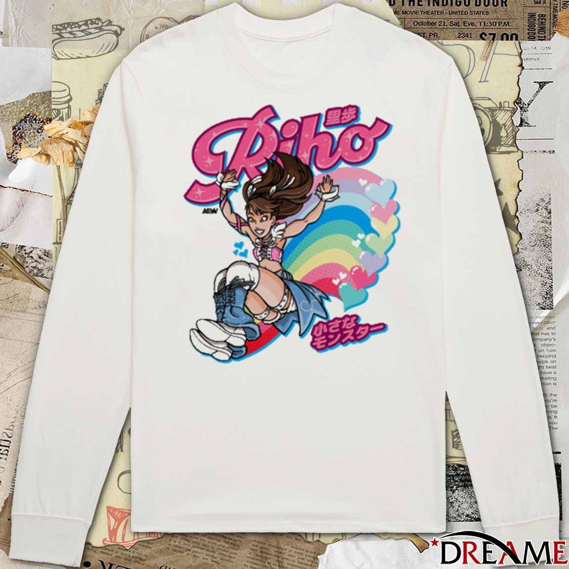 Riho From the Heavens AEW 2025 Fanart t-shirt