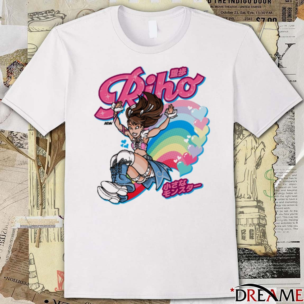 Riho From the Heavens AEW 2025 Fanart t-shirt