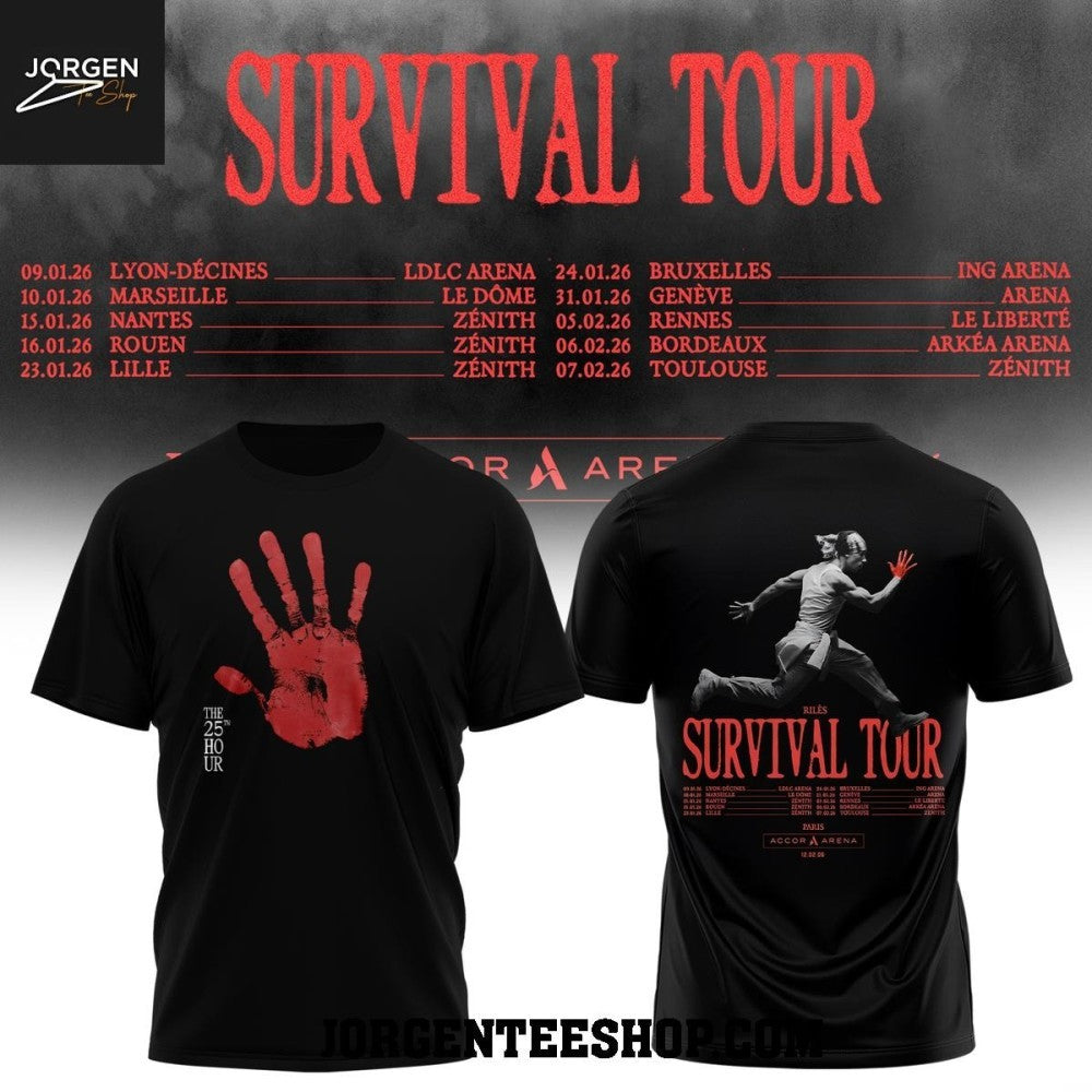 Riles Survival Tour Europe Survival Mode 2026 Shirt