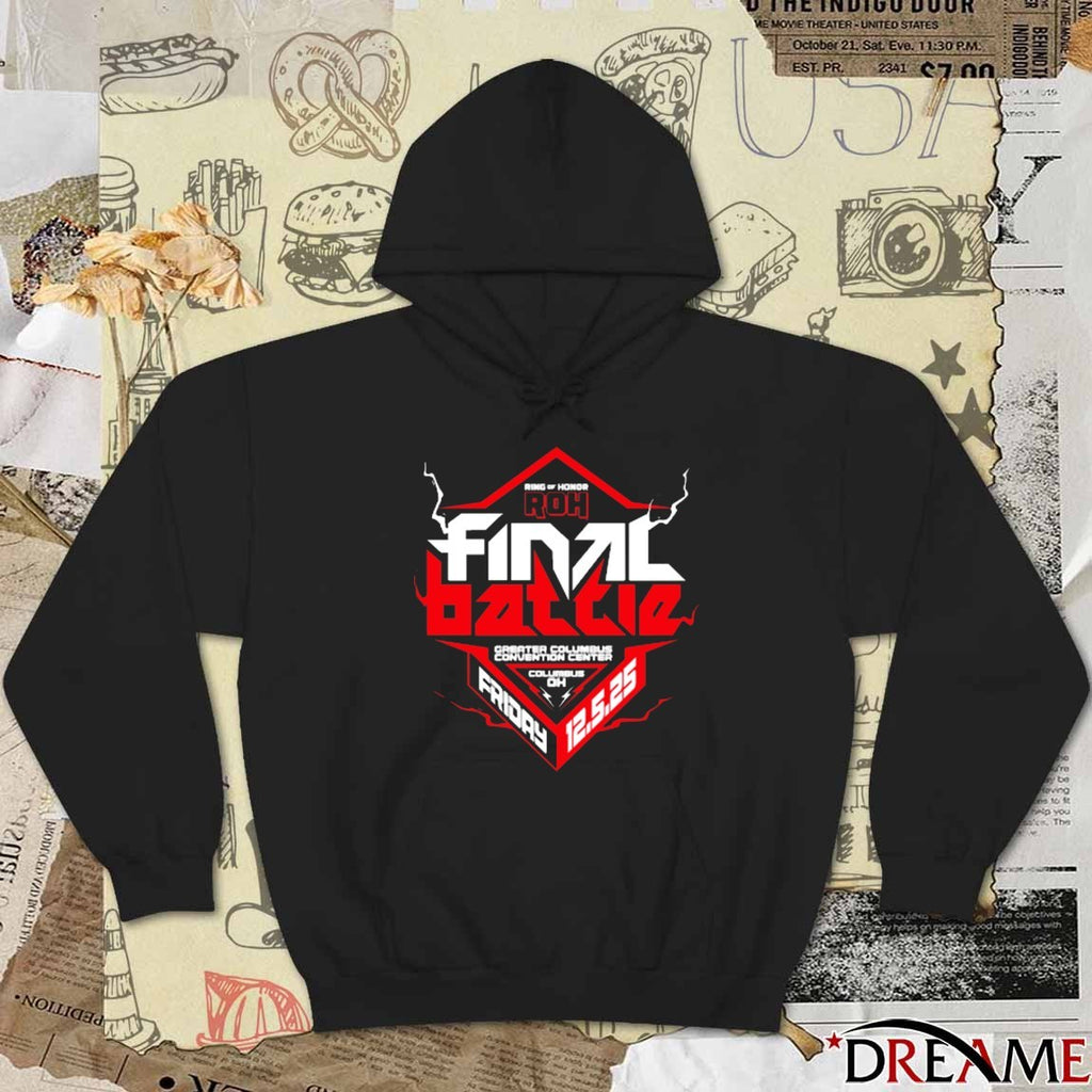 Ring Of Honor ROH Final Battle 12 5 2025 Event Greater Columbus Convention Center t-shirt