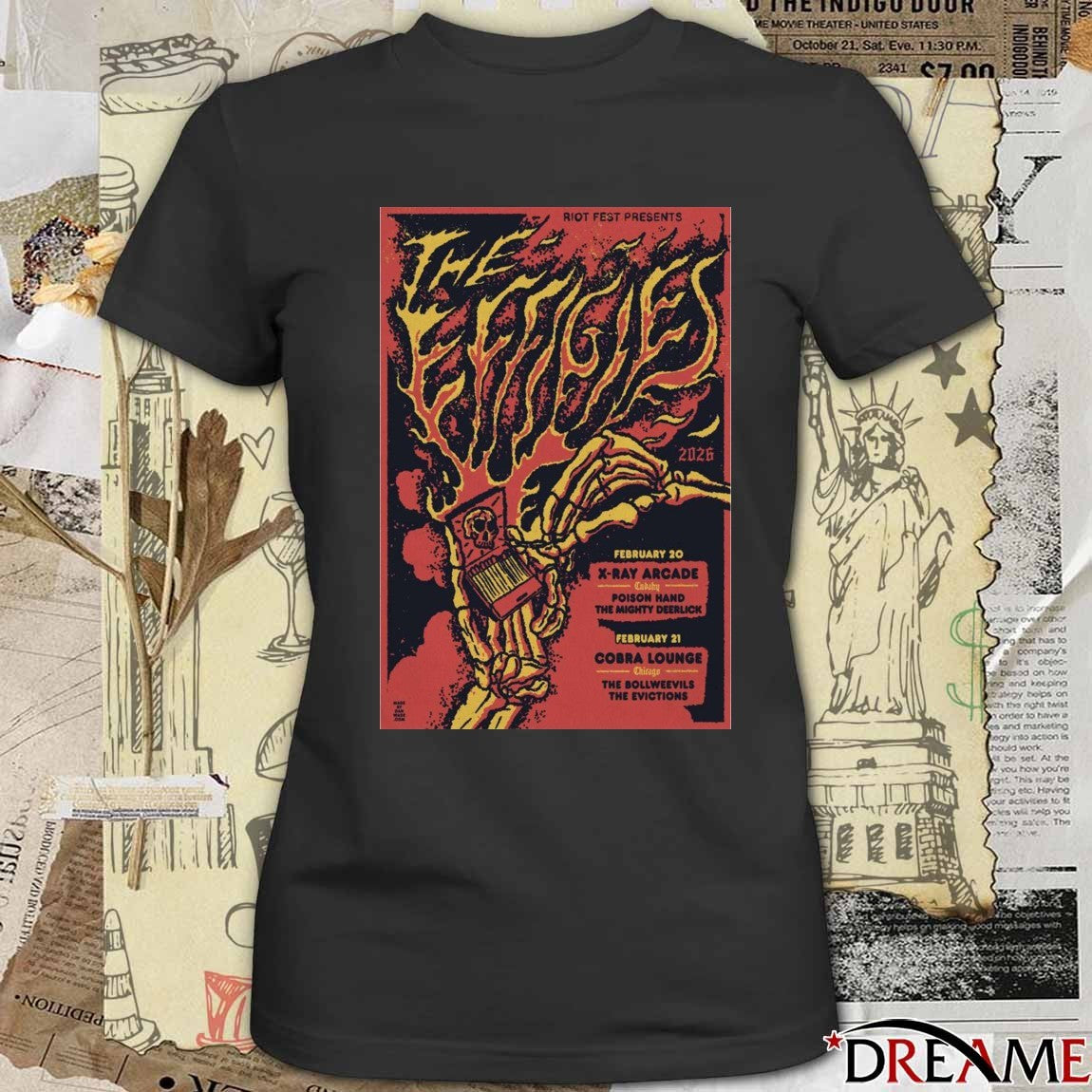 Riot Fest Presents Chicago, IL February 20-21 2026 Poster t-shirt