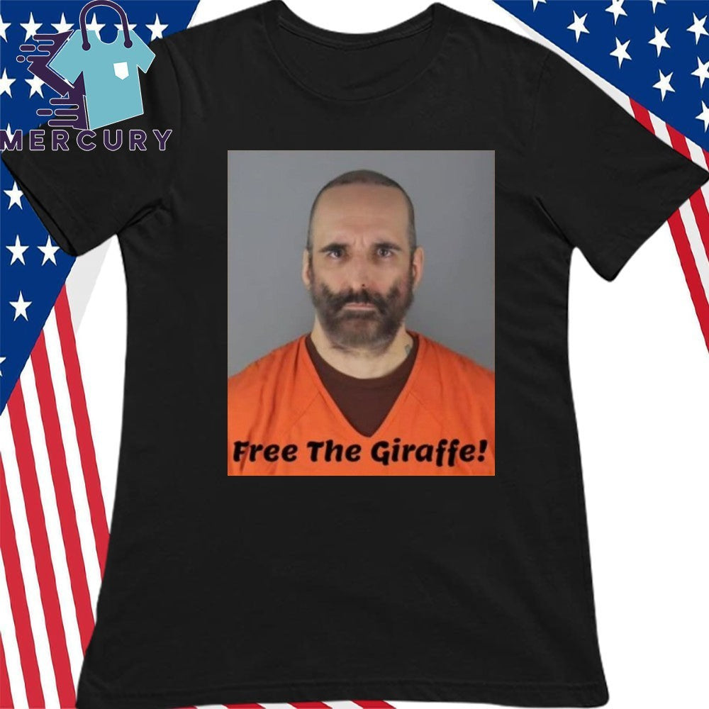 Robby Roadsteamer Free The Giraffe Mugshot Shirt