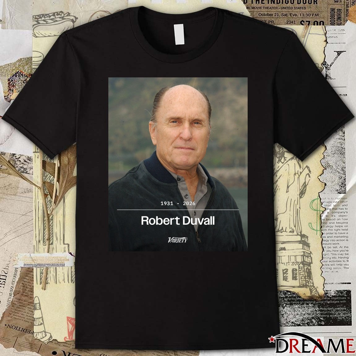 Robert Duvall 1931-2026 Oscar for Tender Mercies and The Godfather t-shirt