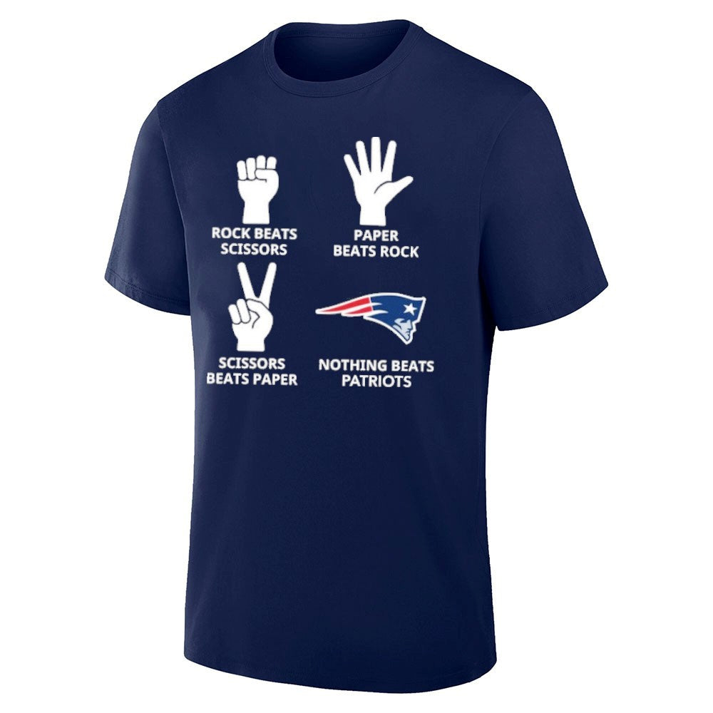 Rock Beats Scissors Paper Beats Rock Nothing Beats Patriots Shirt