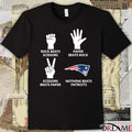 Rock Beats Scissors Paper Beats Rock Scissors Beats Paper Nothing Beats Patriots t-shirt