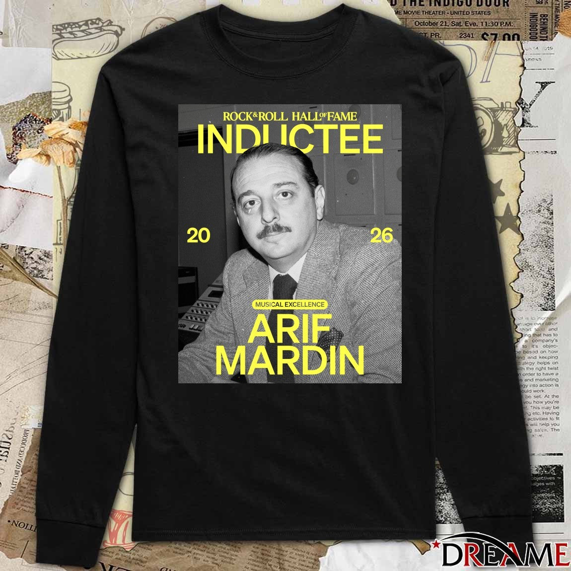 Rock & Roll Hall of Fame Class of 2026 Inductee Musical Excellence Arif Mardin Poster t-shirt