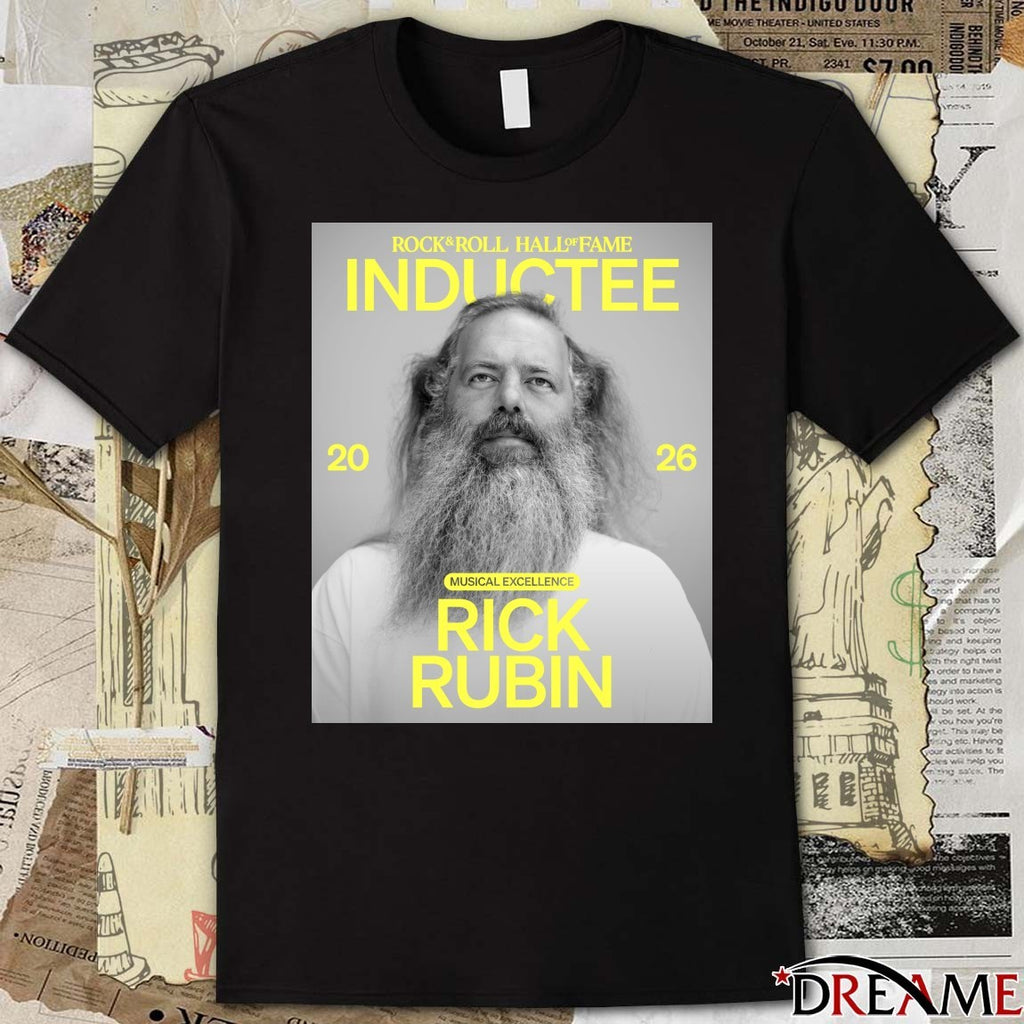 Rock & Roll Hall of Fame Class of 2026 Inductee Rick Rubin Poster t-shirt