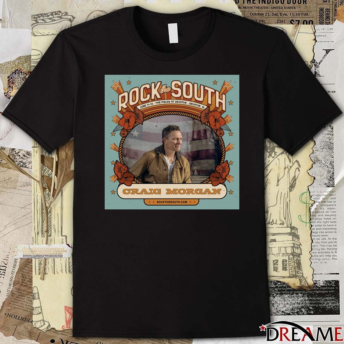 Rock the South Craig Morgan Jane 11-13 The Fields At Decatur Decatur AL Poster t-shirt