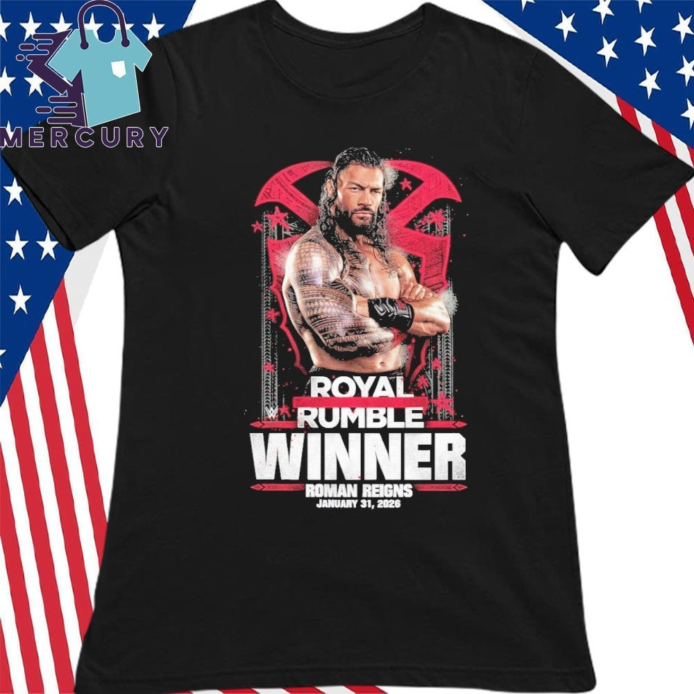 Roman Reigns Royal Rumble 2026 Winner Shirt