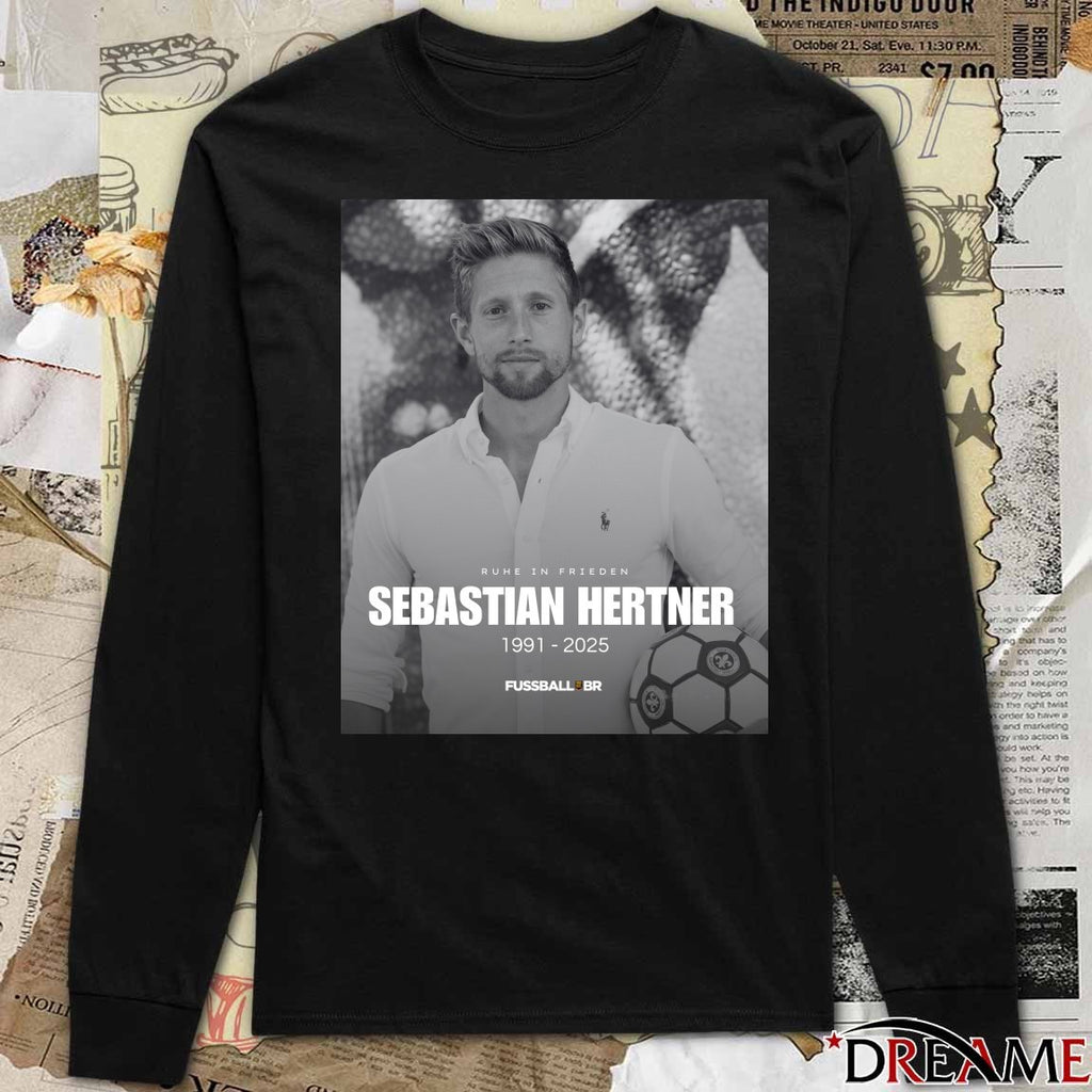 Ruhe In Frieden Sebastian Hertner 1991-2025 Fussball Brasil Poster t-shirt