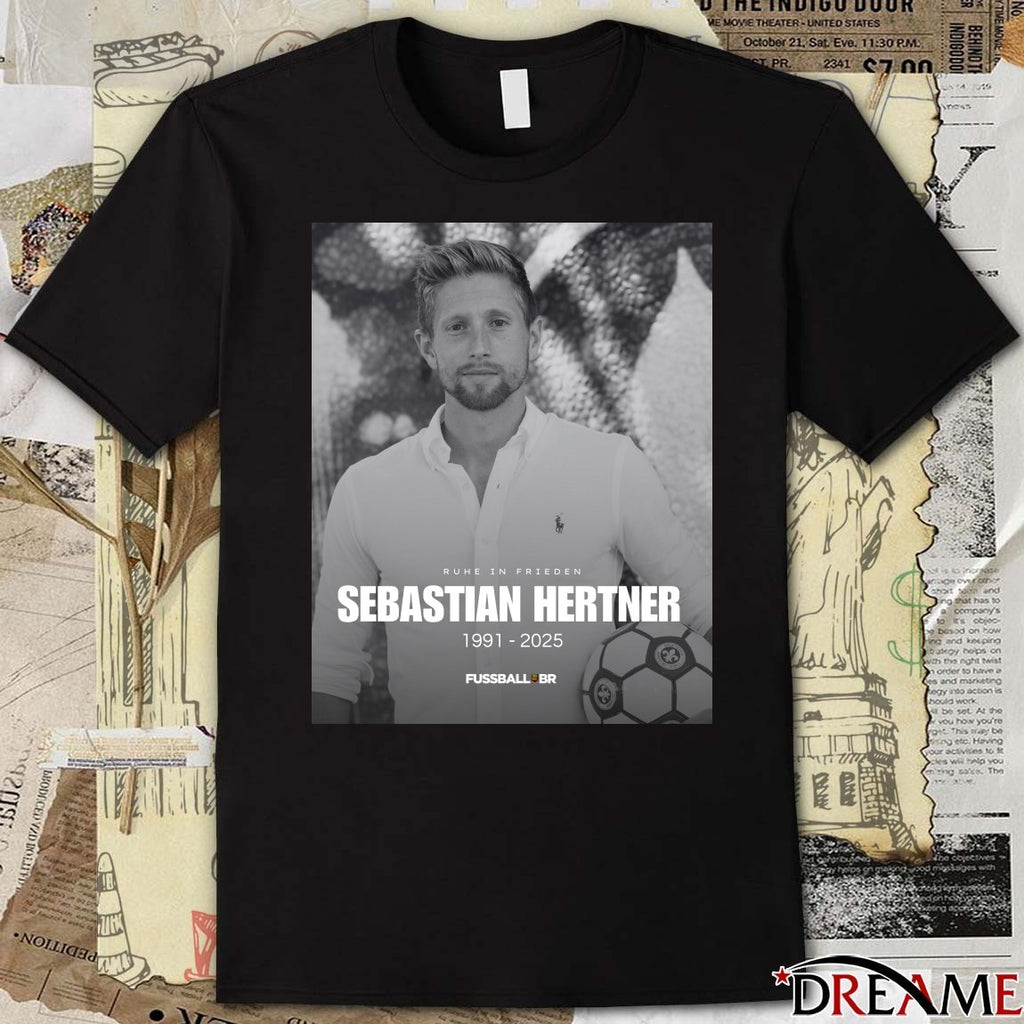 Ruhe In Frieden Sebastian Hertner 1991-2025 Fussball Brasil Poster t-shirt