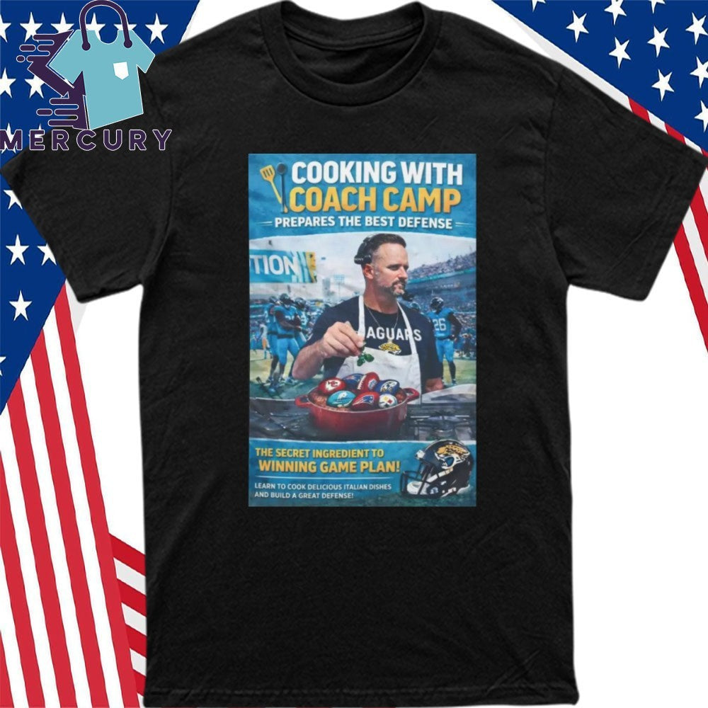 Ryan Nielsen Wearing Cooking With Coach Camp Shirt