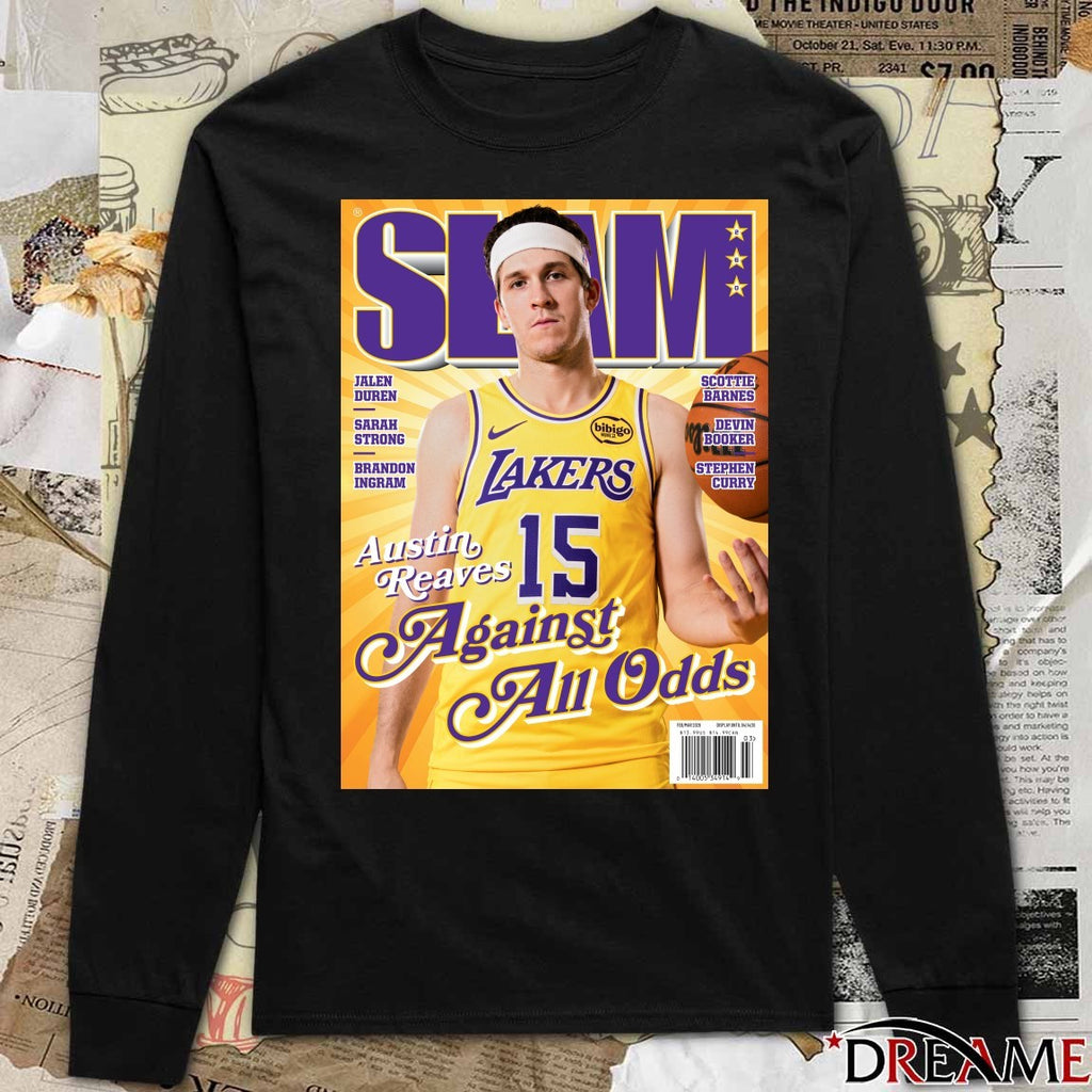 SLAM 260 Austin Reaves Against All Odds Los Angeles Lakers Basketball Magazine t-shirt