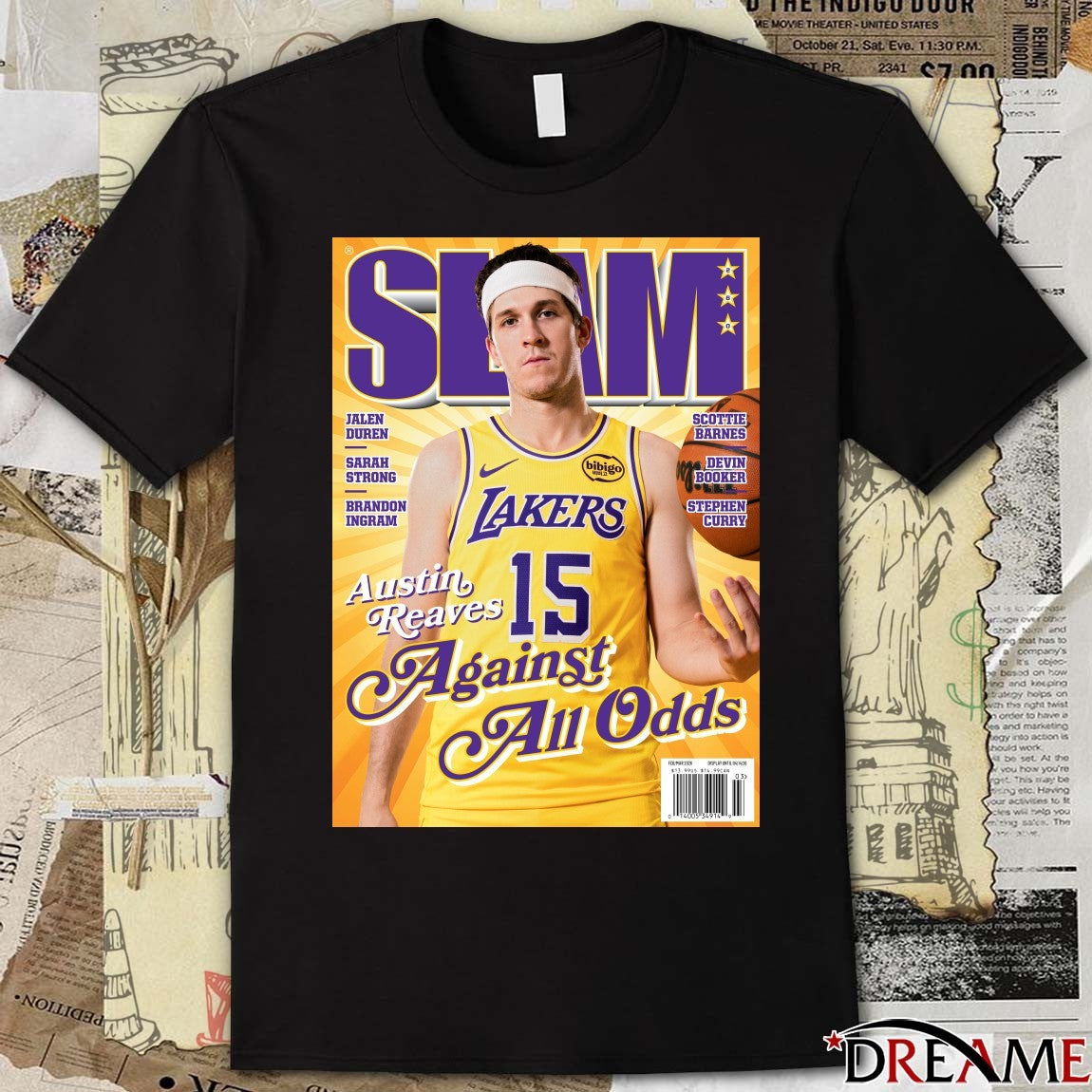 SLAM 260 Austin Reaves Against All Odds Los Angeles Lakers Basketball Magazine t-shirt