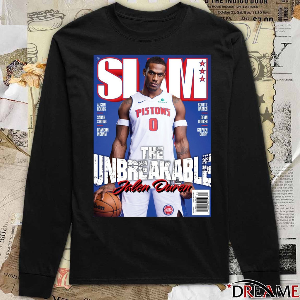 SLAM 260 Jalen Duren The Unbreakable Detroit Pistons Magazine Poster t-shirt
