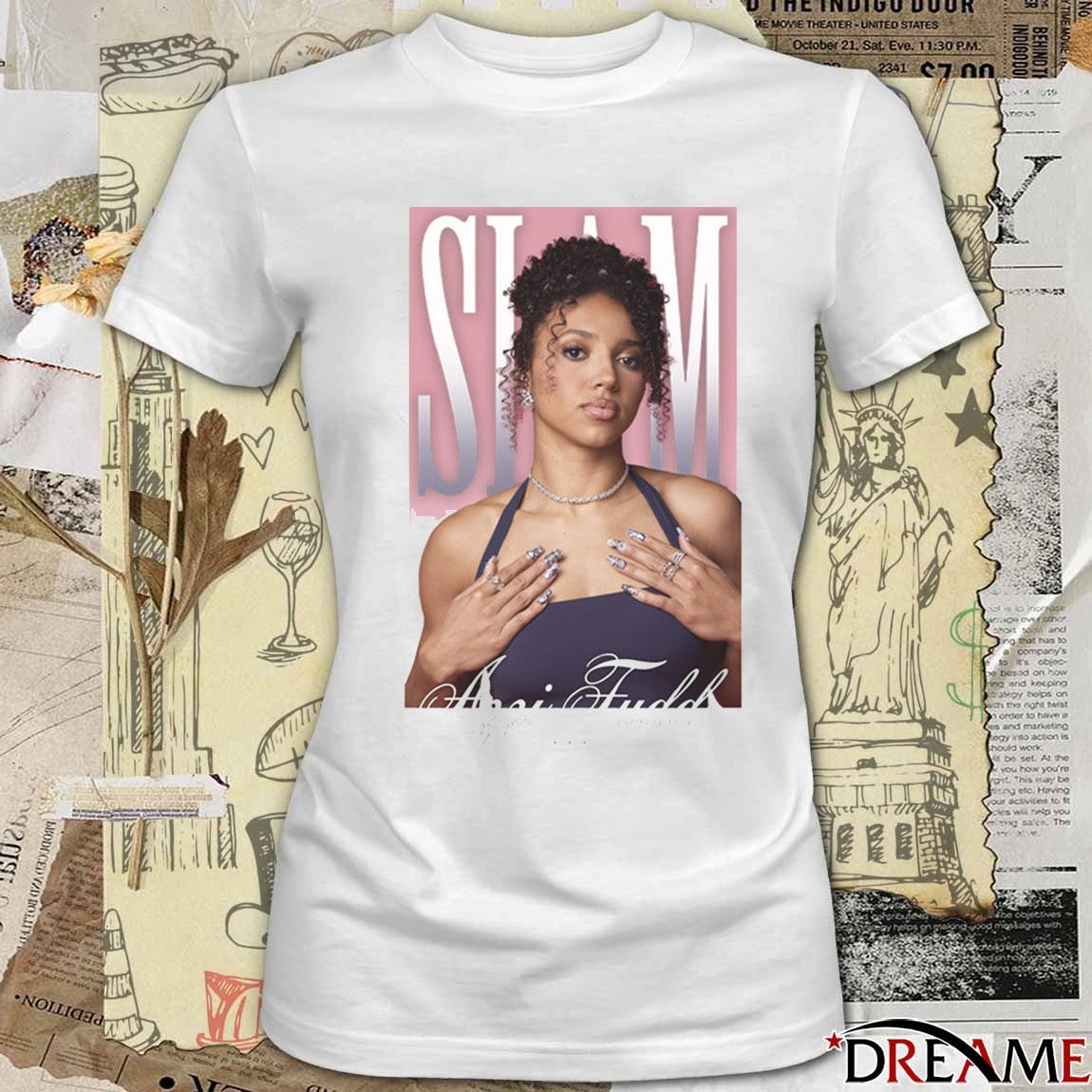 SLAM Cover Azzi Fudd Remix UConn Huskies Basketball 2025 t-shirt