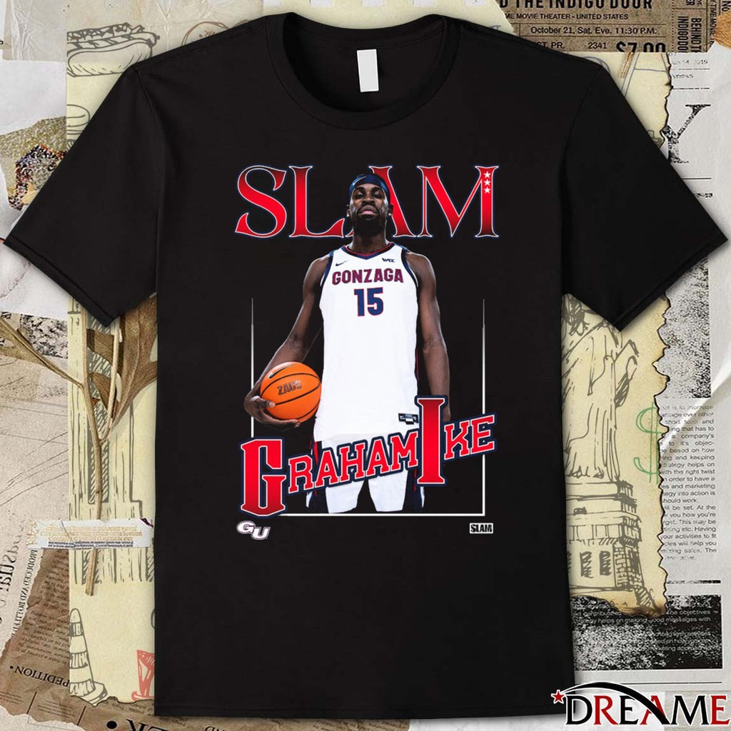 SLAM Gonzaga Bulldogs Basketball Graham Ike Remix t-shirt
