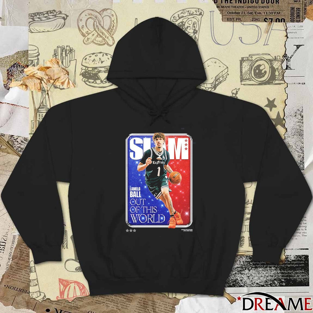 SLAM – LaMelo Ball Out Of This World Charlotte Hornets Basketball t-shirt